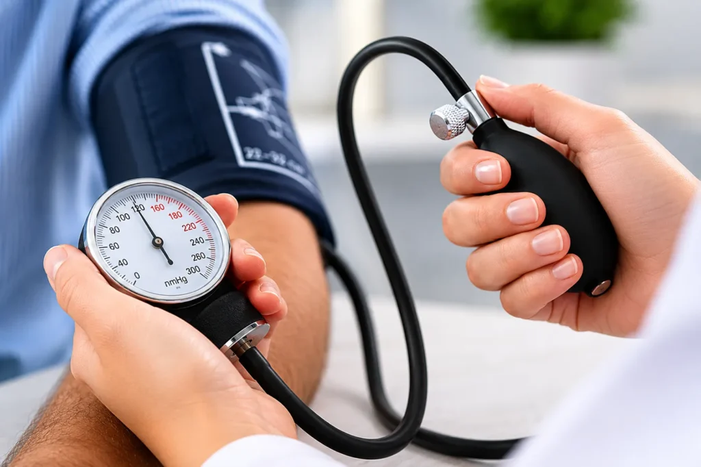 Cardiologista em Santa Maria explicando mudanças nas diretrizes de pressão arterial 12x8